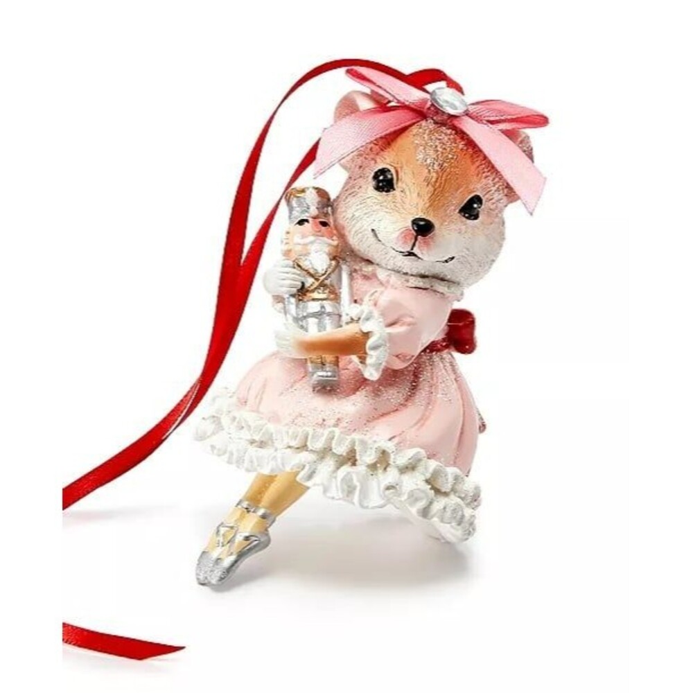 Macy’s Holiday Lane Ballet Mouse Ballerina Nutcracker Christmas Ornament